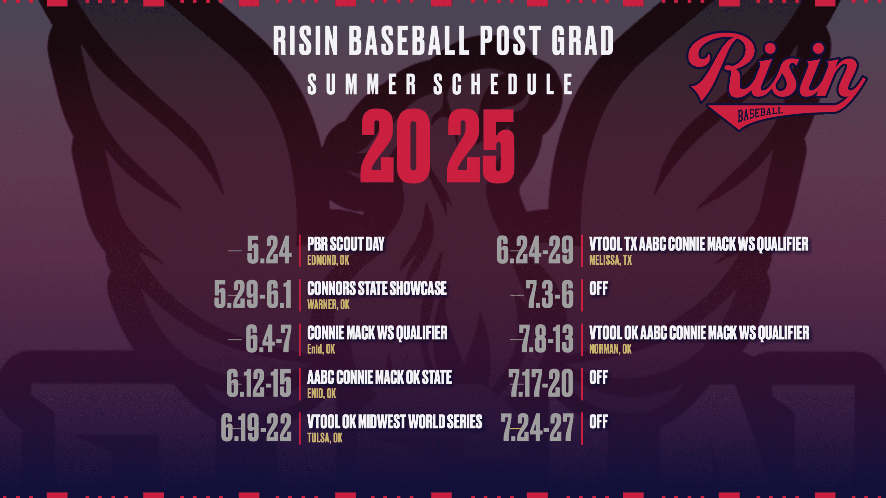 2025 Summer Schedule 2025 Post Grad Class 7079908
