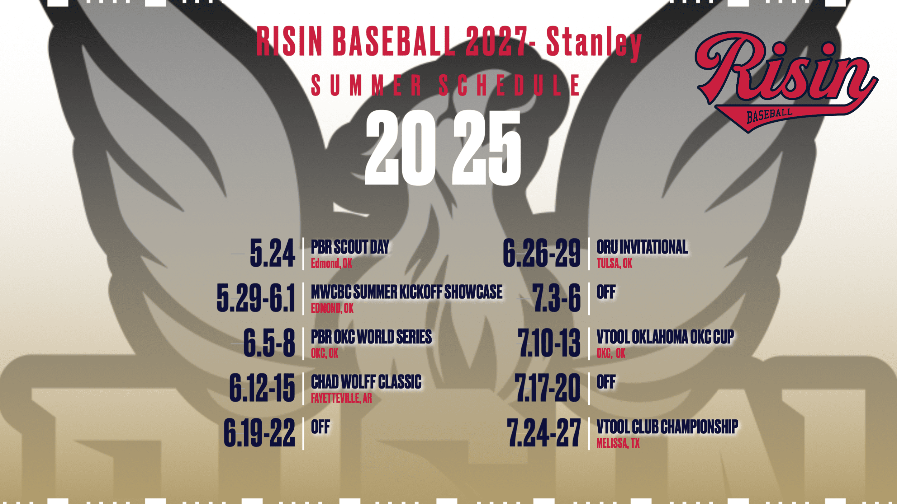 2025 Summer Schedule Stanley 2027 Class 6568685